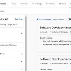 Google Jobs: Application Form/PDF Online