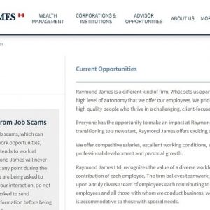 Raymond James Jobs: Application Form/PDF Online